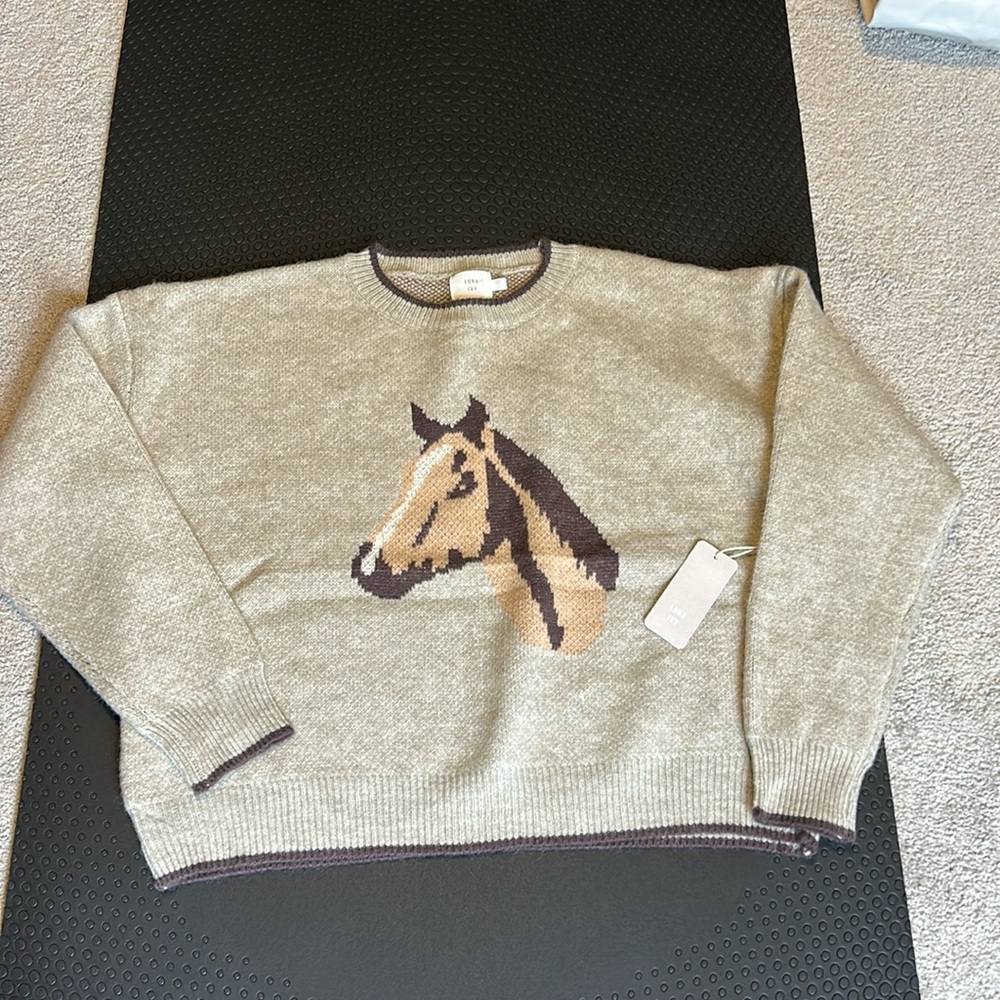 Anthropologie Luna + Ivy Horse Sweater